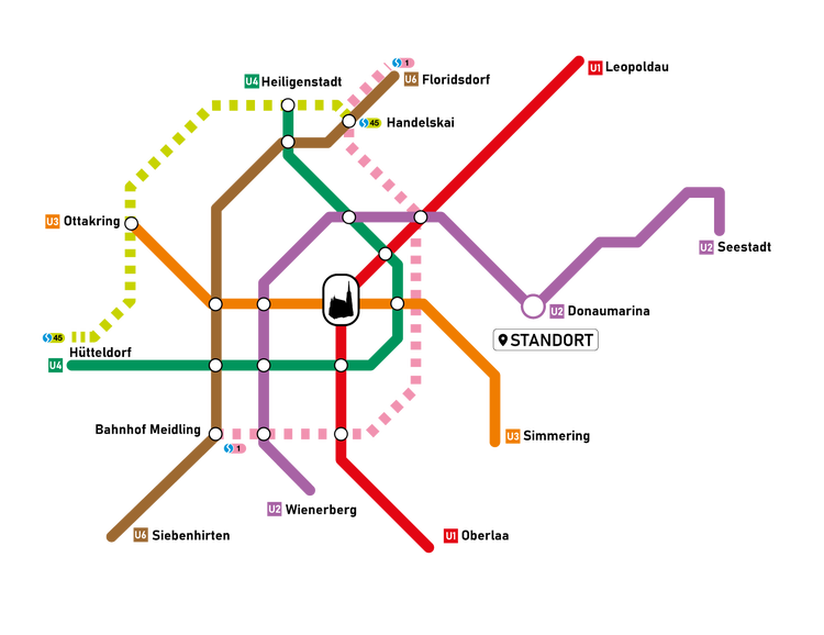 Netzplan der Wiener Linien